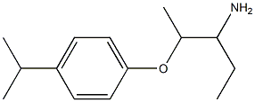 1-ethyl-2-(4-isopropylphenoxy)propylamine Struktur