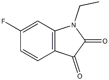 1-ethyl-6-fluoro-2,3-dihydro-1H-indole-2,3-dione Struktur