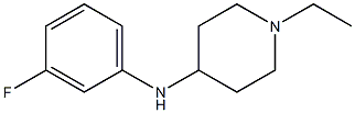 1-ethyl-N-(3-fluorophenyl)piperidin-4-amine Struktur