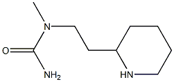 1-methyl-1-[2-(piperidin-2-yl)ethyl]urea Struktur