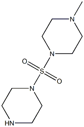 1-methyl-4-(piperazine-1-sulfonyl)piperazine Struktur