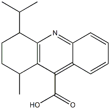 1-methyl-4-(propan-2-yl)-1,2,3,4-tetrahydroacridine-9-carboxylic acid Struktur