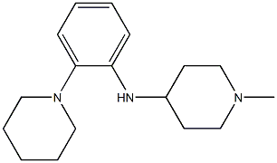 1-methyl-N-[2-(piperidin-1-yl)phenyl]piperidin-4-amine Struktur