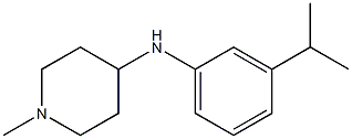 1-methyl-N-[3-(propan-2-yl)phenyl]piperidin-4-amine Struktur