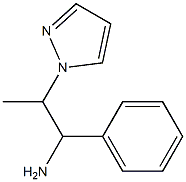 1-phenyl-2-(1H-pyrazol-1-yl)propan-1-amine Struktur