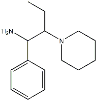 1-phenyl-2-(piperidin-1-yl)butan-1-amine Struktur