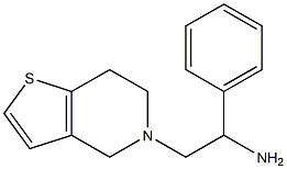 1-phenyl-2-{4H,5H,6H,7H-thieno[3,2-c]pyridin-5-yl}ethan-1-amine Struktur