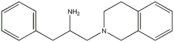 1-phenyl-3-(1,2,3,4-tetrahydroisoquinolin-2-yl)propan-2-amine Struktur