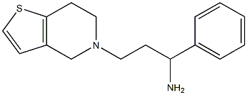 1-phenyl-3-{4H,5H,6H,7H-thieno[3,2-c]pyridin-5-yl}propan-1-amine Struktur