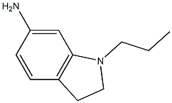 1-propyl-2,3-dihydro-1H-indol-6-amine Struktur