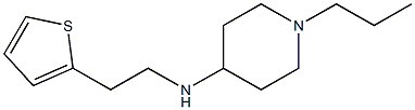 1-propyl-N-[2-(thiophen-2-yl)ethyl]piperidin-4-amine Struktur