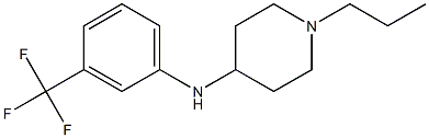 1-propyl-N-[3-(trifluoromethyl)phenyl]piperidin-4-amine Struktur