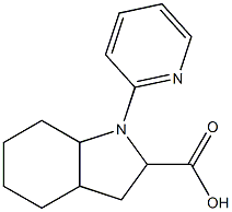 1-pyridin-2-yloctahydro-1H-indole-2-carboxylic acid Struktur