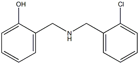 2-({[(2-chlorophenyl)methyl]amino}methyl)phenol Struktur