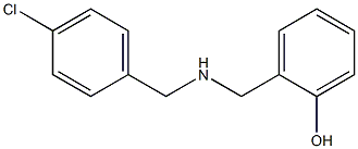 2-({[(4-chlorophenyl)methyl]amino}methyl)phenol Struktur