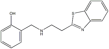 2-({[2-(1,3-benzothiazol-2-yl)ethyl]amino}methyl)phenol Struktur