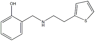 2-({[2-(thiophen-2-yl)ethyl]amino}methyl)phenol Struktur