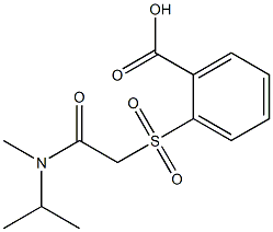 2-({[methyl(propan-2-yl)carbamoyl]methane}sulfonyl)benzoic acid Struktur