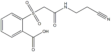 2-({2-[(2-cyanoethyl)amino]-2-oxoethyl}sulfonyl)benzoic acid Struktur