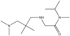 2-({2-[(dimethylamino)methyl]-2-methylpropyl}amino)-N-methyl-N-(propan-2-yl)acetamide Struktur