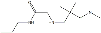 2-({2-[(dimethylamino)methyl]-2-methylpropyl}amino)-N-propylacetamide Struktur