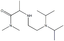 2-({2-[bis(propan-2-yl)amino]ethyl}amino)-N,N-dimethylpropanamide Struktur