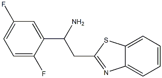 2-(1,3-benzothiazol-2-yl)-1-(2,5-difluorophenyl)ethan-1-amine Struktur