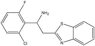 2-(1,3-benzothiazol-2-yl)-1-(2-chloro-6-fluorophenyl)ethan-1-amine Struktur