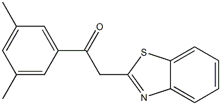 2-(1,3-benzothiazol-2-yl)-1-(3,5-dimethylphenyl)ethan-1-one Struktur