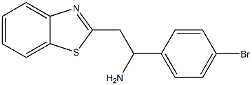 2-(1,3-benzothiazol-2-yl)-1-(4-bromophenyl)ethan-1-amine Struktur