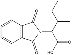 2-(1,3-dioxo-2,3-dihydro-1H-isoindol-2-yl)-3-methylpentanoic acid Struktur