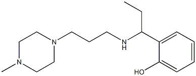 2-(1-{[3-(4-methylpiperazin-1-yl)propyl]amino}propyl)phenol Struktur