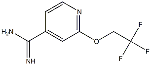 2-(2,2,2-trifluoroethoxy)pyridine-4-carboximidamide Struktur