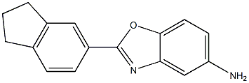 2-(2,3-dihydro-1H-inden-5-yl)-1,3-benzoxazol-5-amine Struktur