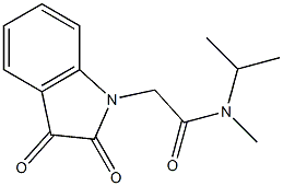 2-(2,3-dioxo-2,3-dihydro-1H-indol-1-yl)-N-methyl-N-(propan-2-yl)acetamide Struktur