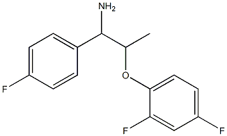 2-(2,4-difluorophenoxy)-1-(4-fluorophenyl)propan-1-amine Struktur