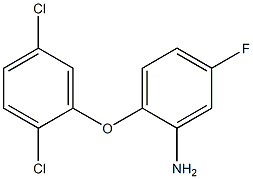 2-(2,5-dichlorophenoxy)-5-fluoroaniline Struktur