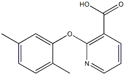 2-(2,5-dimethylphenoxy)nicotinic acid Struktur