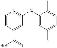 2-(2,5-dimethylphenoxy)pyridine-4-carbothioamide Struktur