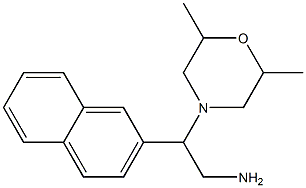 2-(2,6-dimethylmorpholin-4-yl)-2-(2-naphthyl)ethanamine Struktur