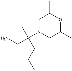 2-(2,6-dimethylmorpholin-4-yl)-2-methylpentan-1-amine Struktur