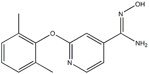 2-(2,6-dimethylphenoxy)-N'-hydroxypyridine-4-carboximidamide Struktur