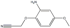 2-(2-amino-4-methoxyphenoxy)acetonitrile Struktur