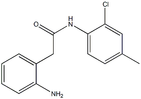 2-(2-aminophenyl)-N-(2-chloro-4-methylphenyl)acetamide Struktur