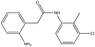 2-(2-aminophenyl)-N-(3-chloro-2-methylphenyl)acetamide Struktur