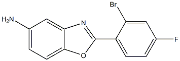 2-(2-bromo-4-fluorophenyl)-1,3-benzoxazol-5-amine Struktur