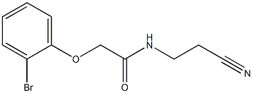 2-(2-bromophenoxy)-N-(2-cyanoethyl)acetamide Struktur