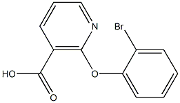 2-(2-bromophenoxy)nicotinic acid Struktur