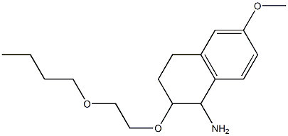 2-(2-butoxyethoxy)-6-methoxy-1,2,3,4-tetrahydronaphthalen-1-amine Struktur