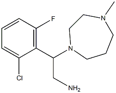 2-(2-chloro-6-fluorophenyl)-2-(4-methyl-1,4-diazepan-1-yl)ethan-1-amine Struktur